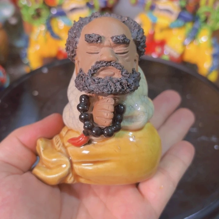 有机玻璃陶瓷特价坐禅达摩