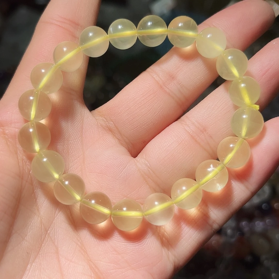 水晶手链未镶嵌柠檬黄水晶