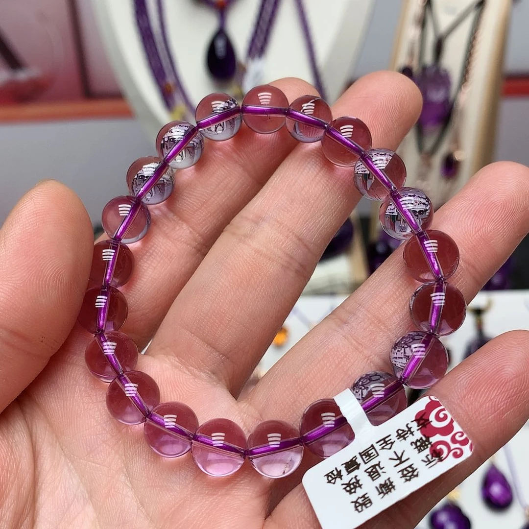 紫晶玻利维亚手串10m m未镶嵌