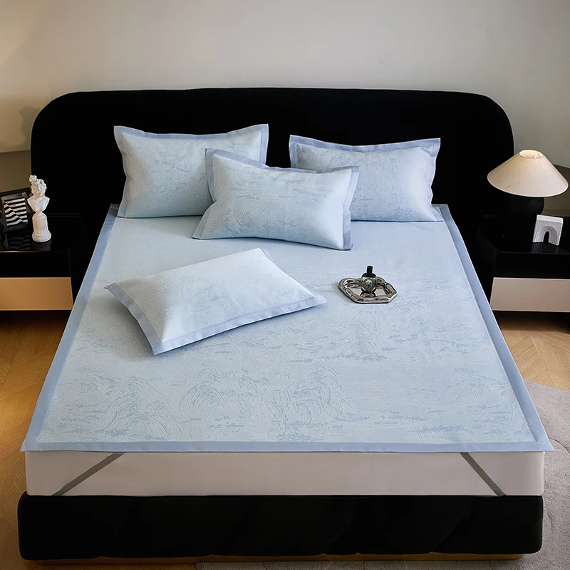 【芸裕家居】 烟岚夏榻山水凉席三件套25LX002