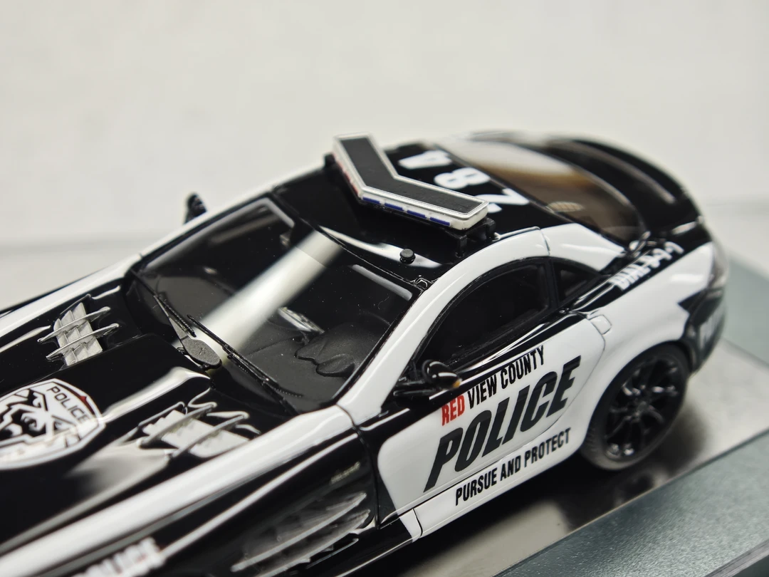 T.MASTER 1:64 佛山展会限定 奔驰警车树脂模型