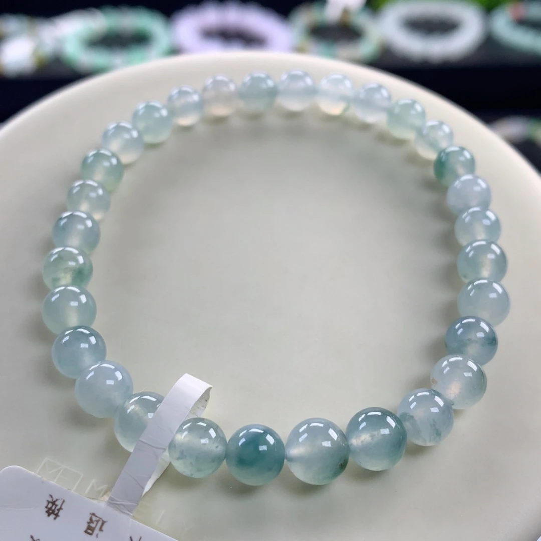 翡翠未镶嵌手链卡5.8～6.8