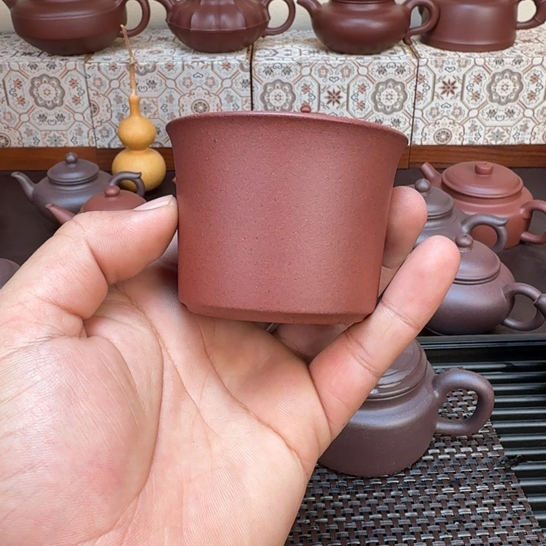 茶壶紫砂原矿紫泥主人杯100cc