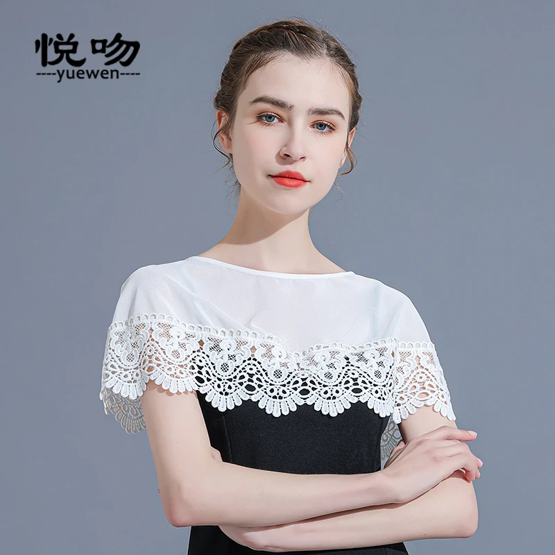 网纱斗篷披肩夏季配裙子外搭罩衫2025新款小披肩女夏百搭短款上衣