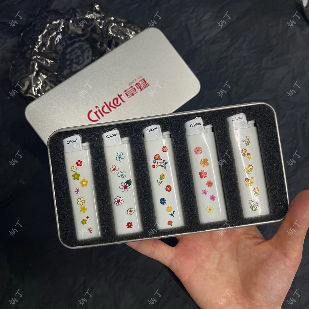 草蜢打火机2025年火爆款网红款火机草蜢cricket打火机防风小雏菊