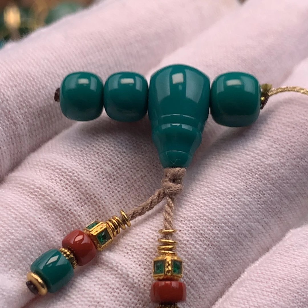 L***z绿松石18K金镶嵌发饰