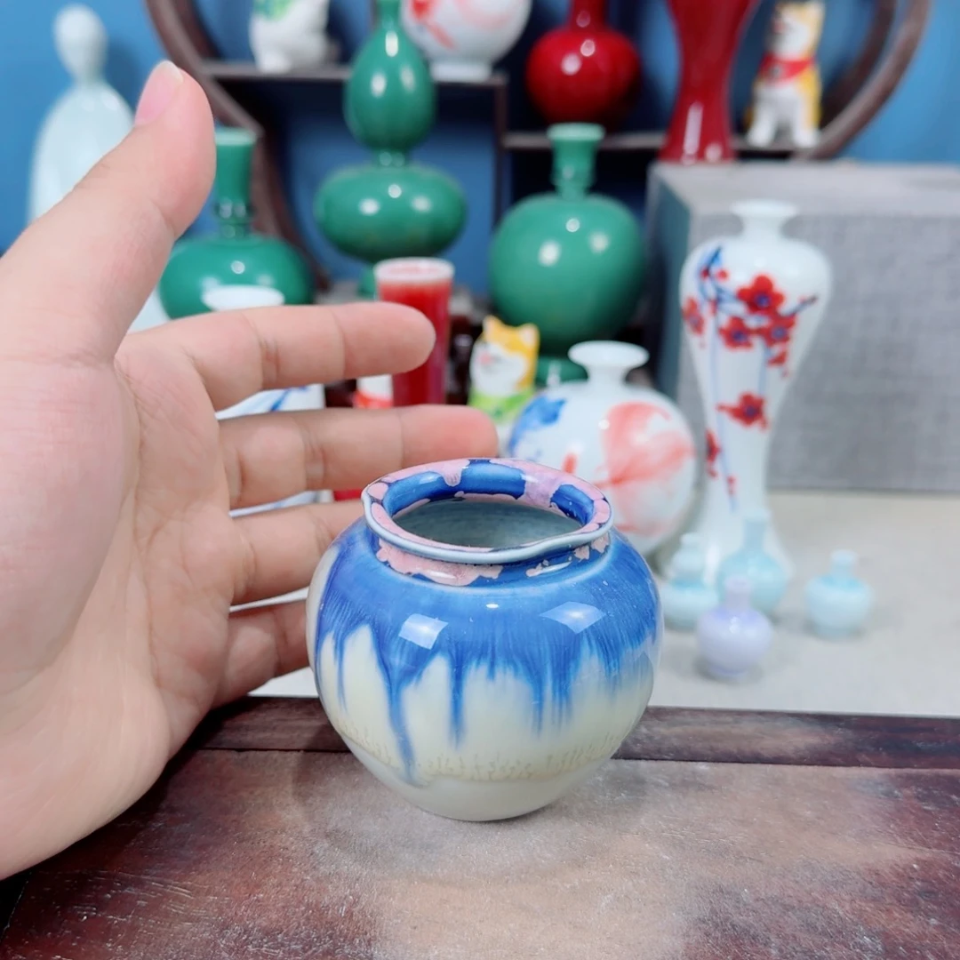 陶瓷手工小花器摆件