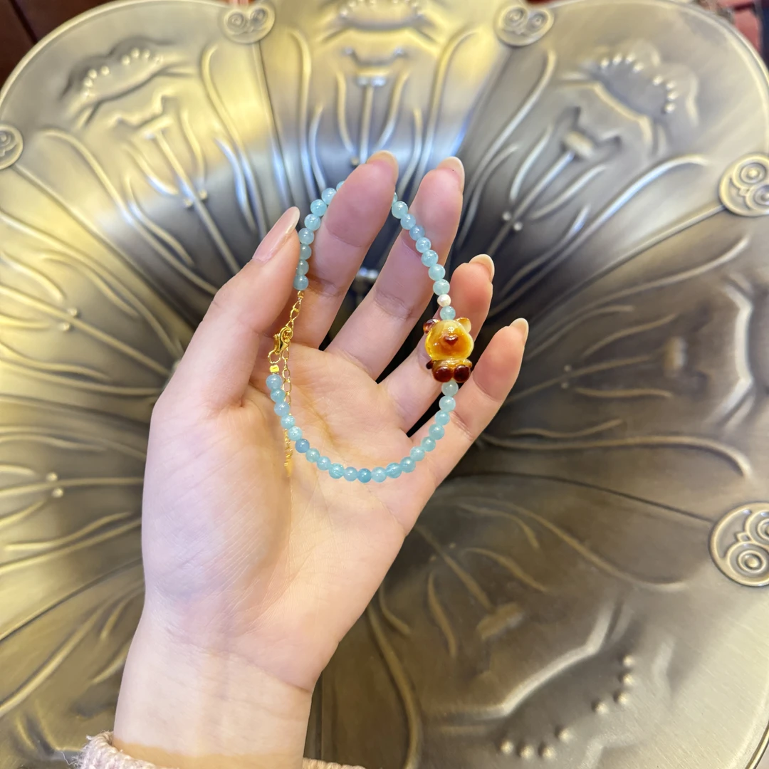 YYSZ*薄荷生巧小熊手链