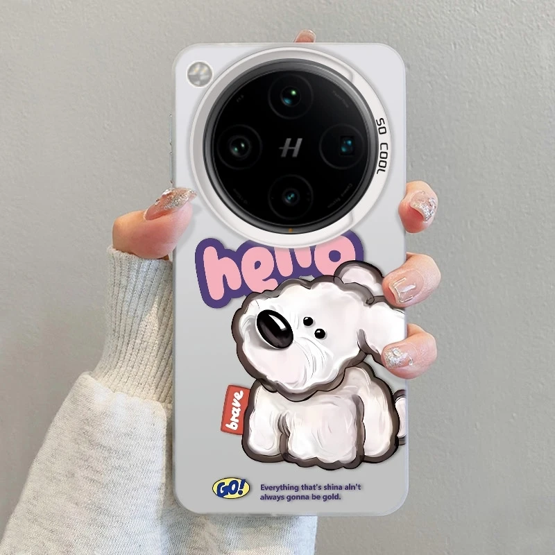哈喽小狗适用OPPOFindX8Pro手机壳创意X8ultra卡通X8s+保护套防摔