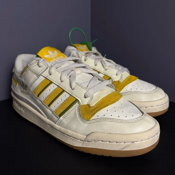 95新 MM6 41码 originals FORUM Low 休闲鞋 低帮 板鞋 米黄 无盒