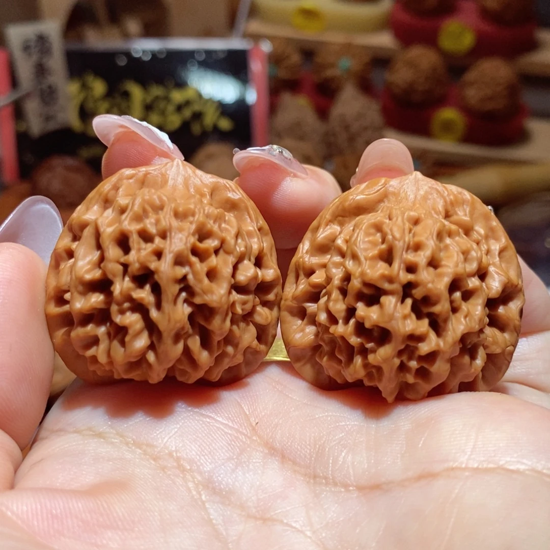 把件文玩核桃36尺全品秦闷