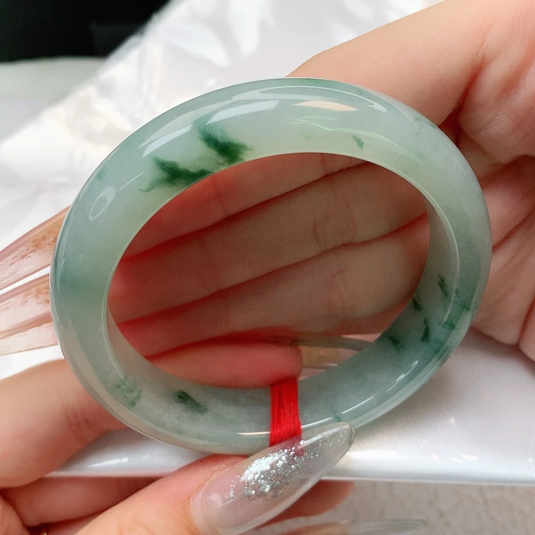 未镶嵌手镯翡翠正圈55