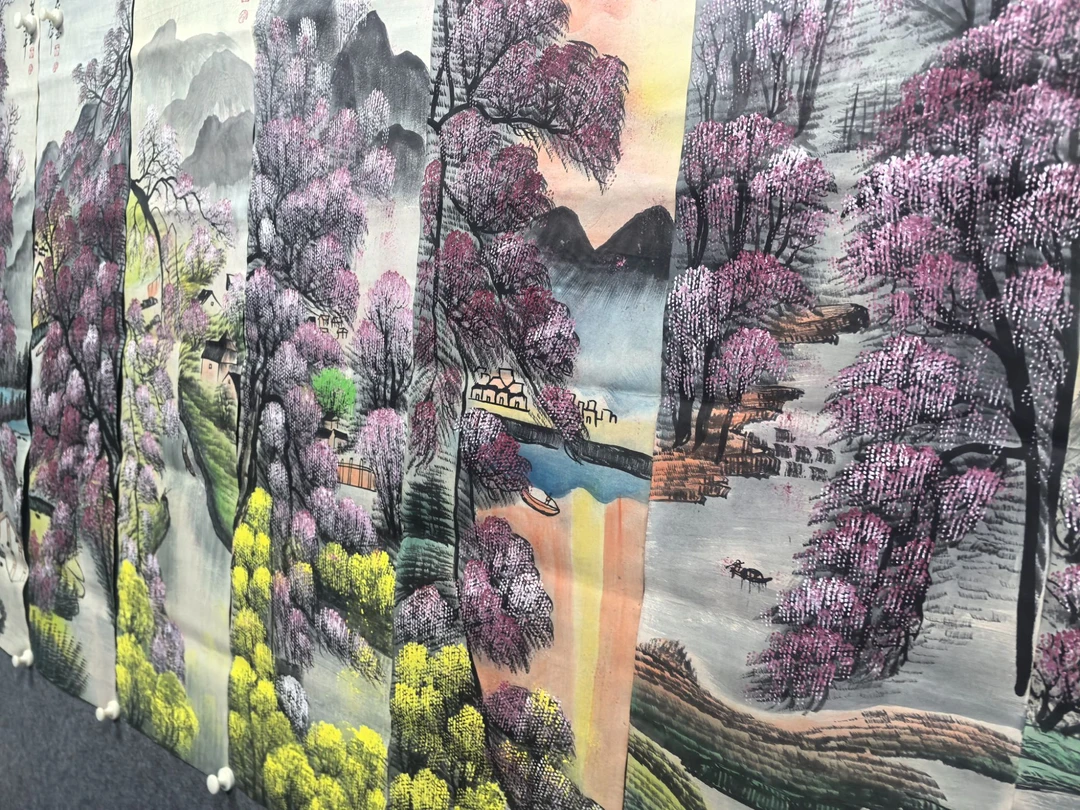 【吉梓】精品十二条屏装饰画通用链接