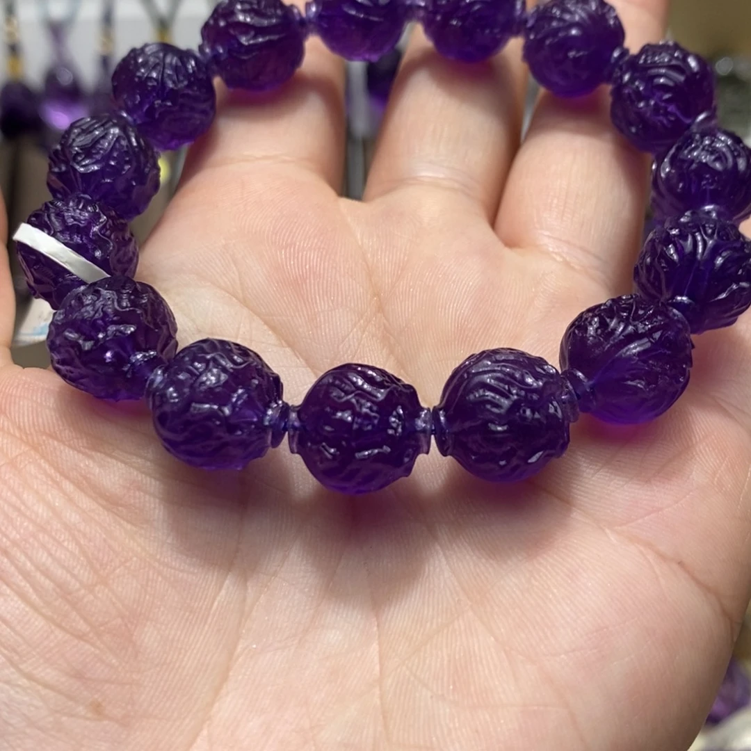 手链未镶嵌紫晶紫水晶手链