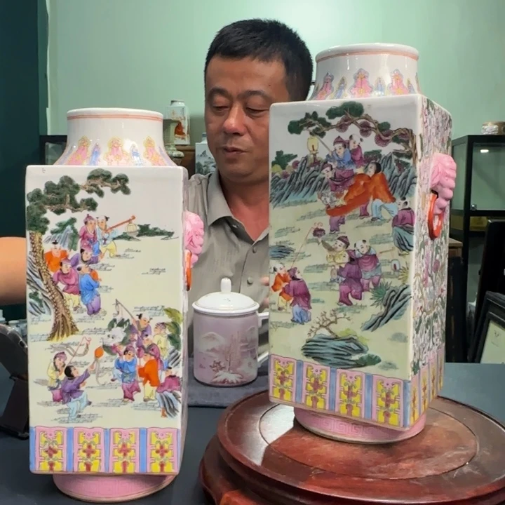 东***林摆件景德镇陶瓷陶瓷摆件