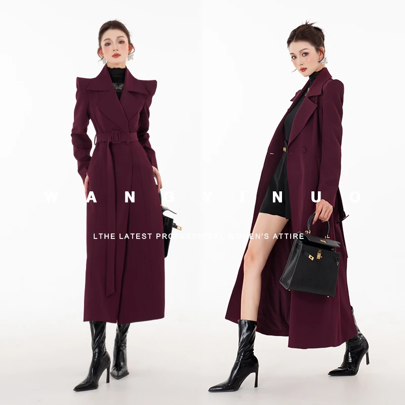 现货·依诺【西西里岛】2024秋休闲百搭轻奢时尚风网红设计师风衣