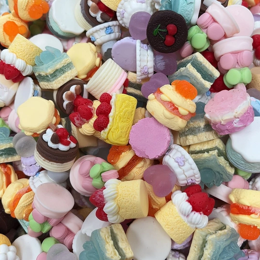 树脂立体有瑕蛋糕宠半斤半成品食玩