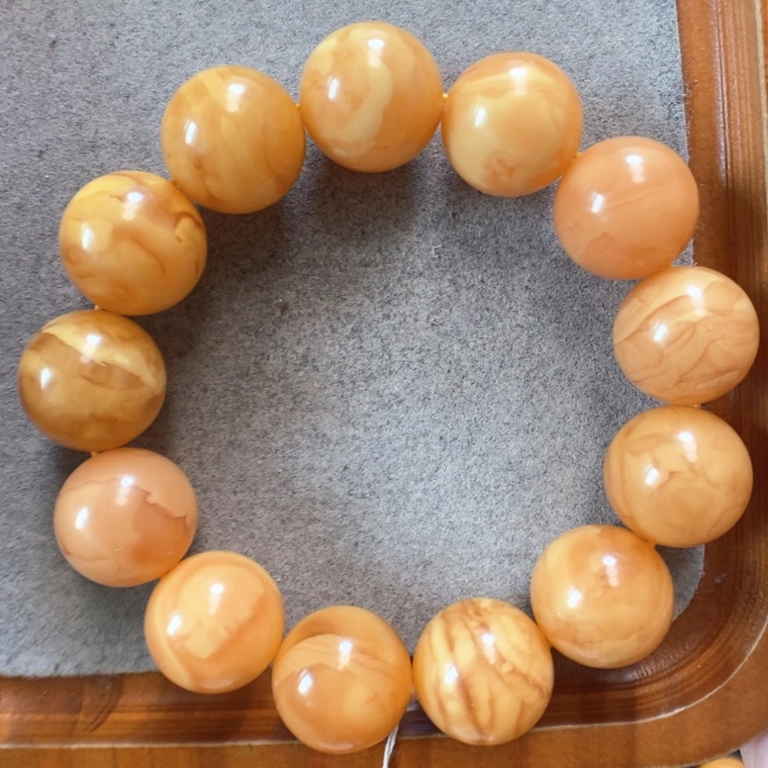 未镶嵌蜜蜡手串蜜蜡手串