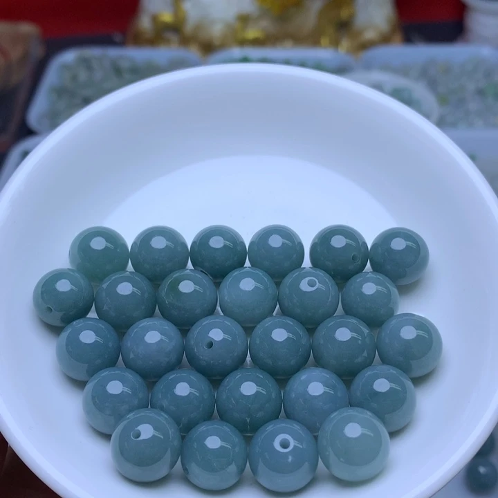 翡翠散珠卡12冰蓝水10个
