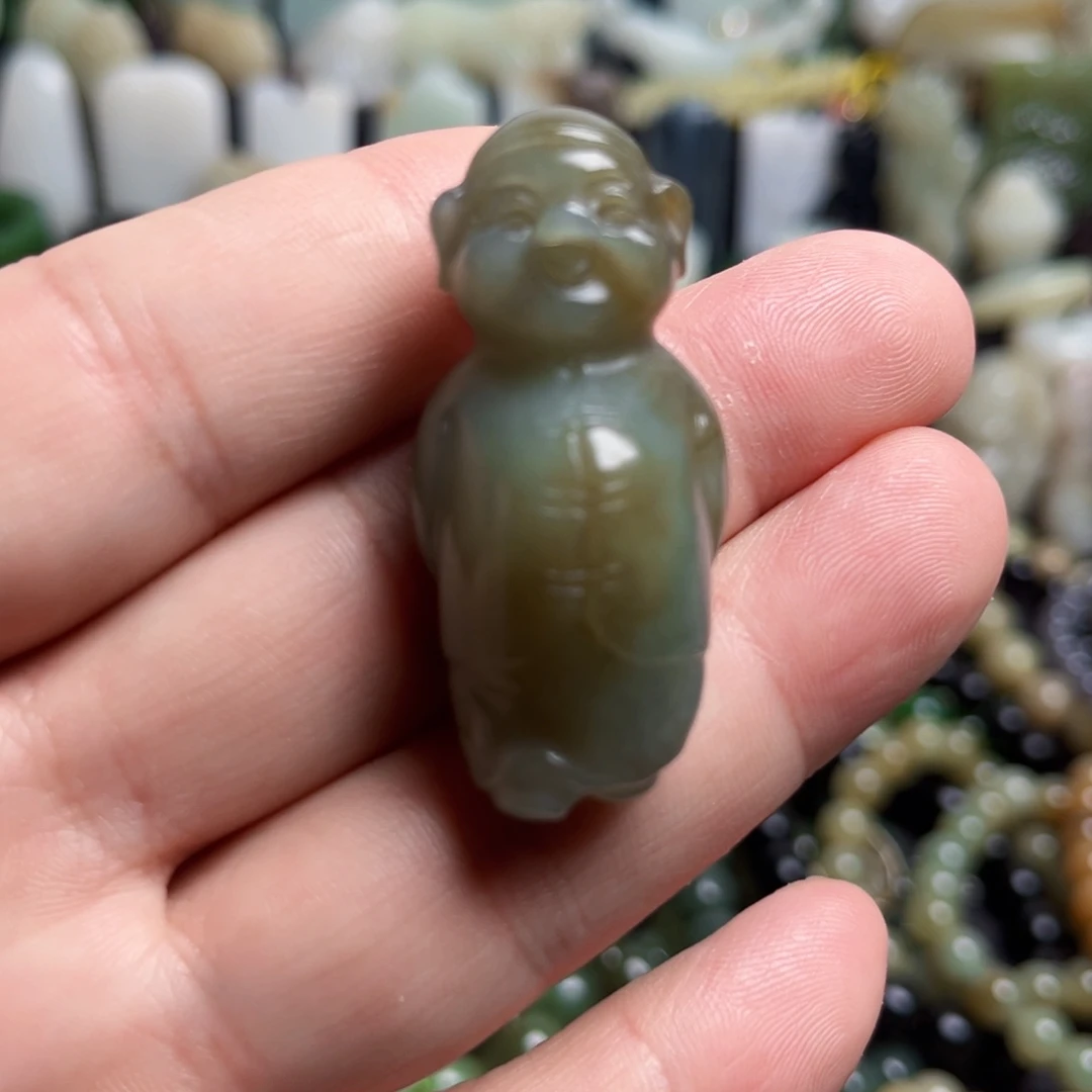 和田玉未镶嵌吊坠(不含链)