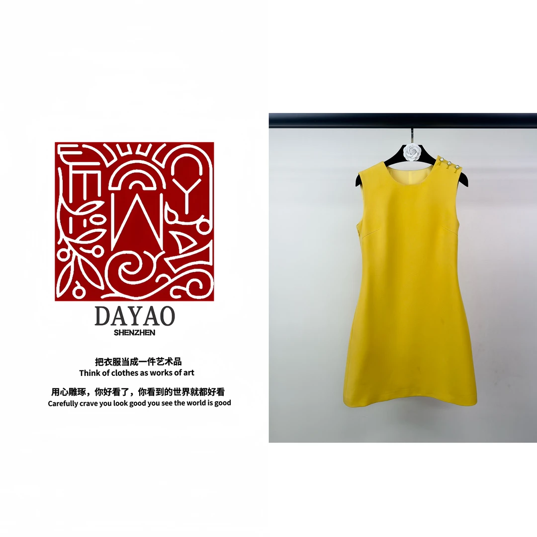 「DAYAO」新款时尚高级感名媛气质无袖连衣裙轻奢高端女装WY245149