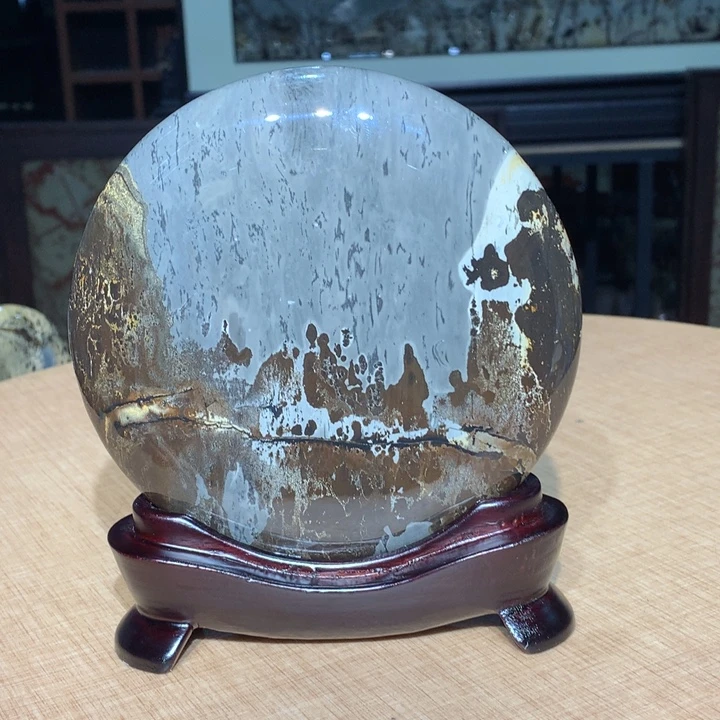 ，广西国画石摆件，收藏观赏