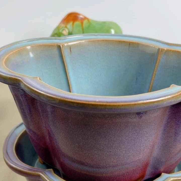 罐笑**语瓷摆件釉色渲染8888