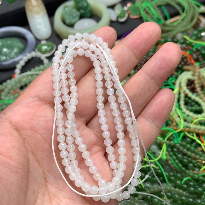 和田玉未镶嵌手链7