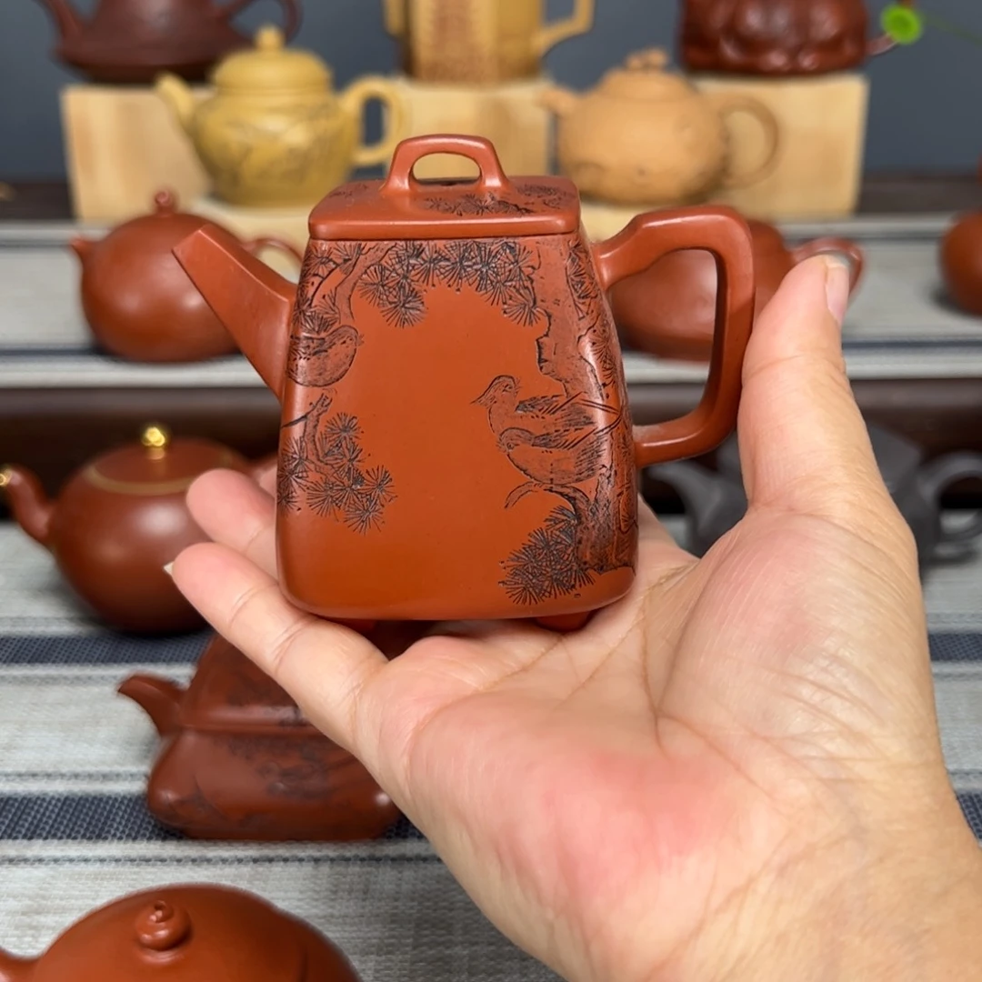 茶壶紫砂魏*四方高石瓢