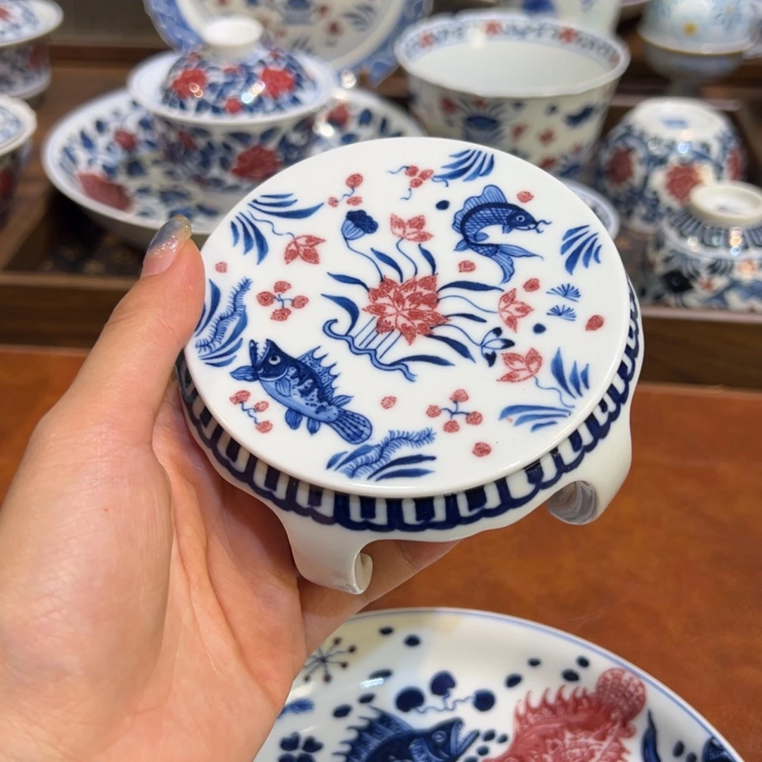 摆件陶瓷景德镇茶器百宝箱