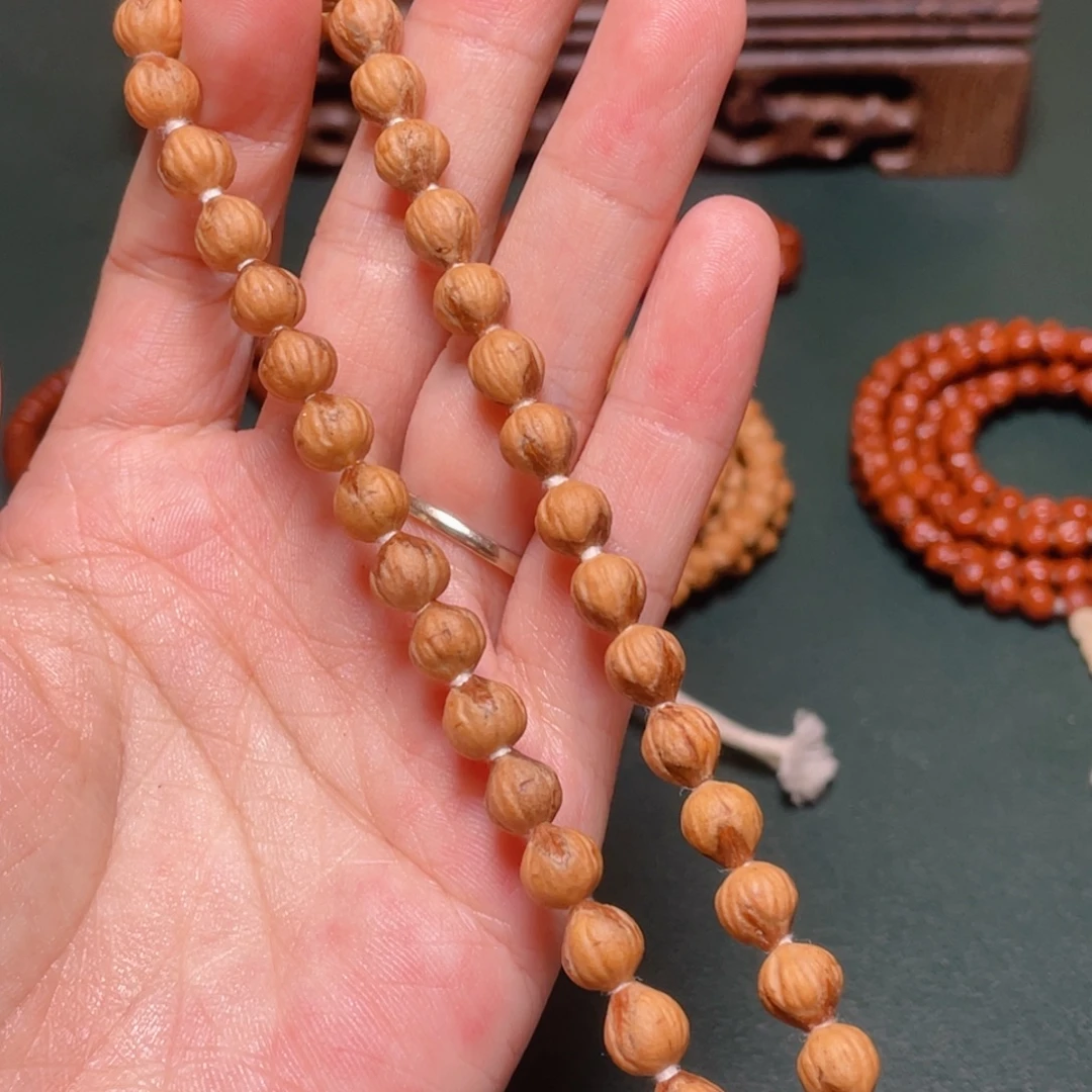 柏香籽/百香籽吊坠红芽莲花手持