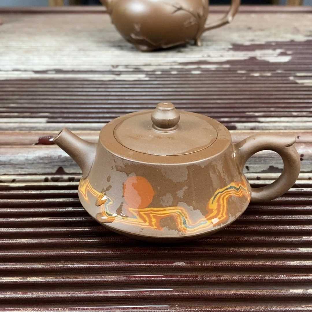 紫砂茶壶宜兴原矿紫砂壶柱础150c