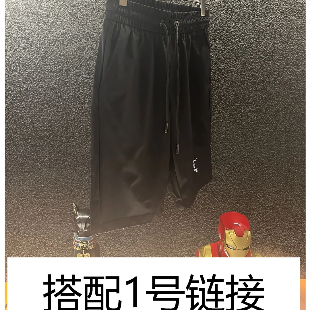 【25497】夏季潮流新款2025高奢男士宽松透气时尚百搭休闲五分裤