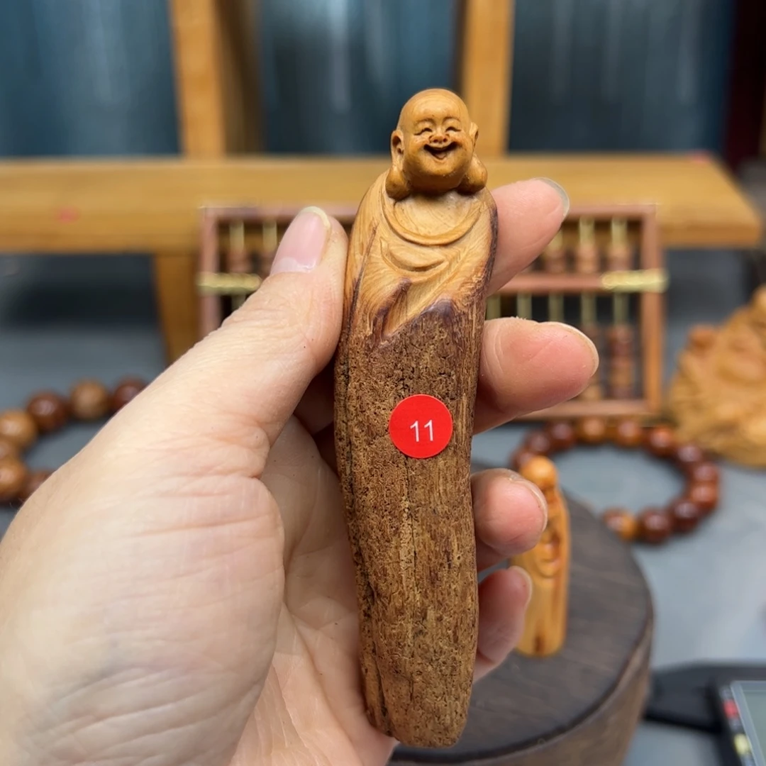 大***4木崖柏木摆件手把件，