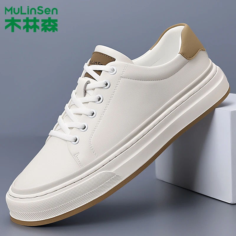 木林森男鞋夏季透气休闲软底板鞋男款男士潮牌百搭防滑新款小白鞋