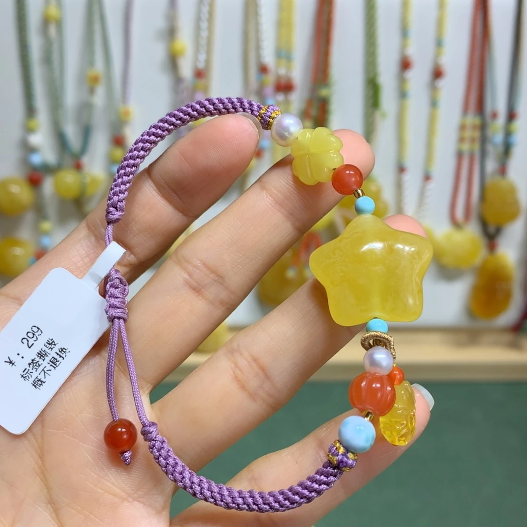 蜜蜡手链未镶嵌手绳