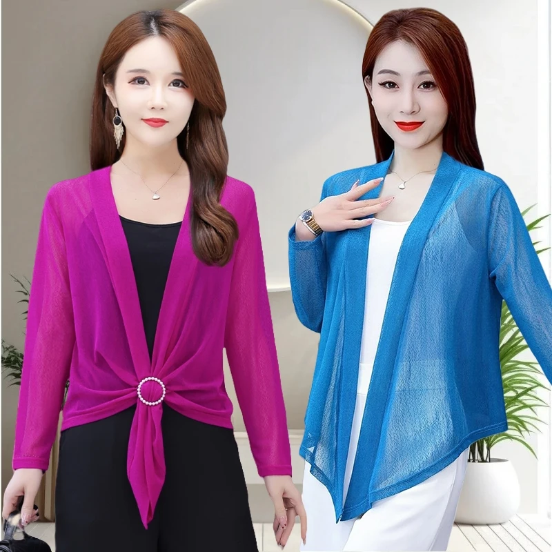 2260款冰点网纱开衫女夏季新款