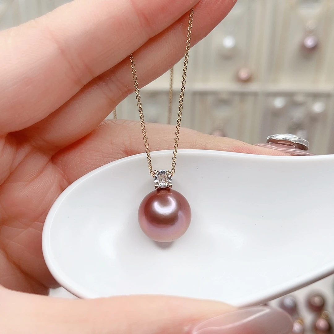 合金淡水珍珠吊坠(赠链)