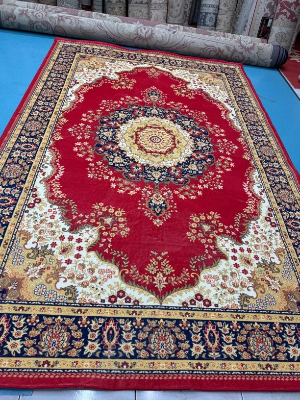 福利美式复古棉布底仿羊绒客厅茶几毯新中式欧式卧室书房加厚地毯