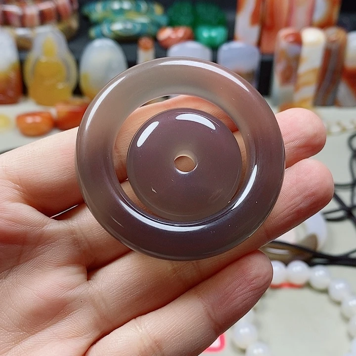 未镶嵌吊坠(不含链)玛瑙/玉髓玉*藕
