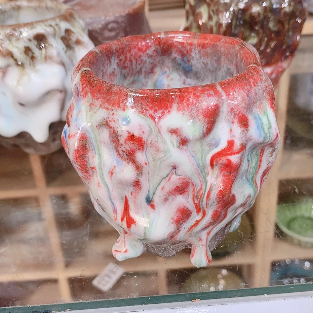 粗陶志野柴烧茶器