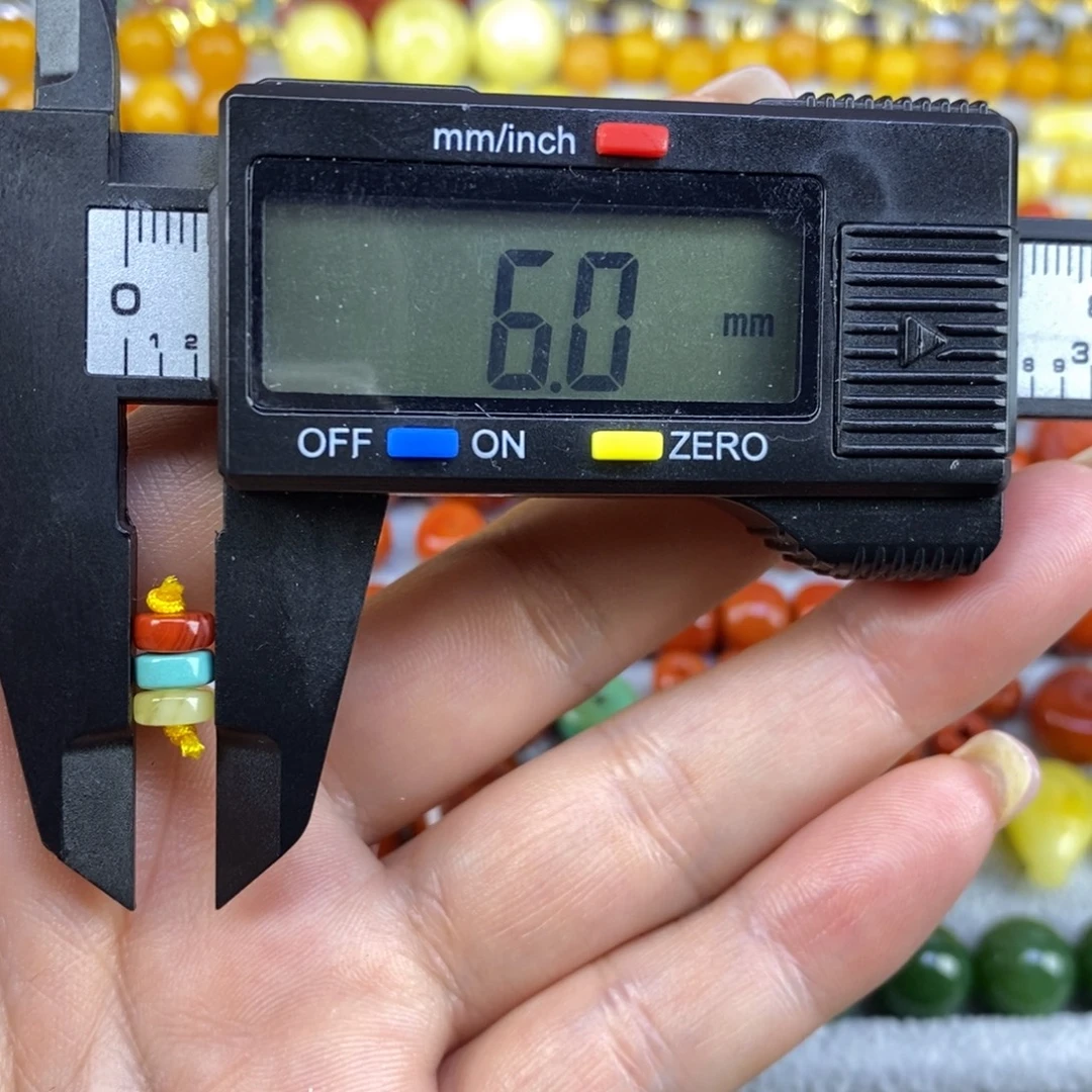 蜜蜡未镶嵌裸石套装红绿灯6mm