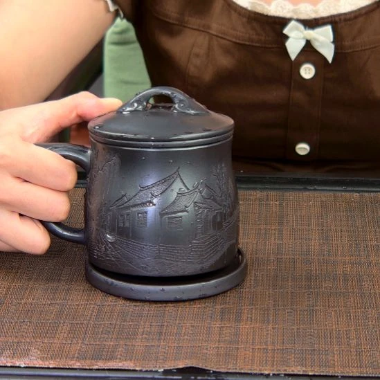 茶杯紫砂高货放漏