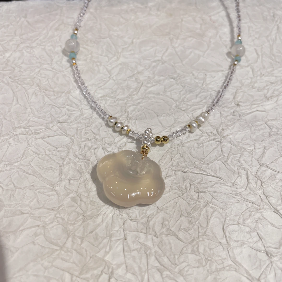 铜合金项链 12217 冰头祥云锁项链