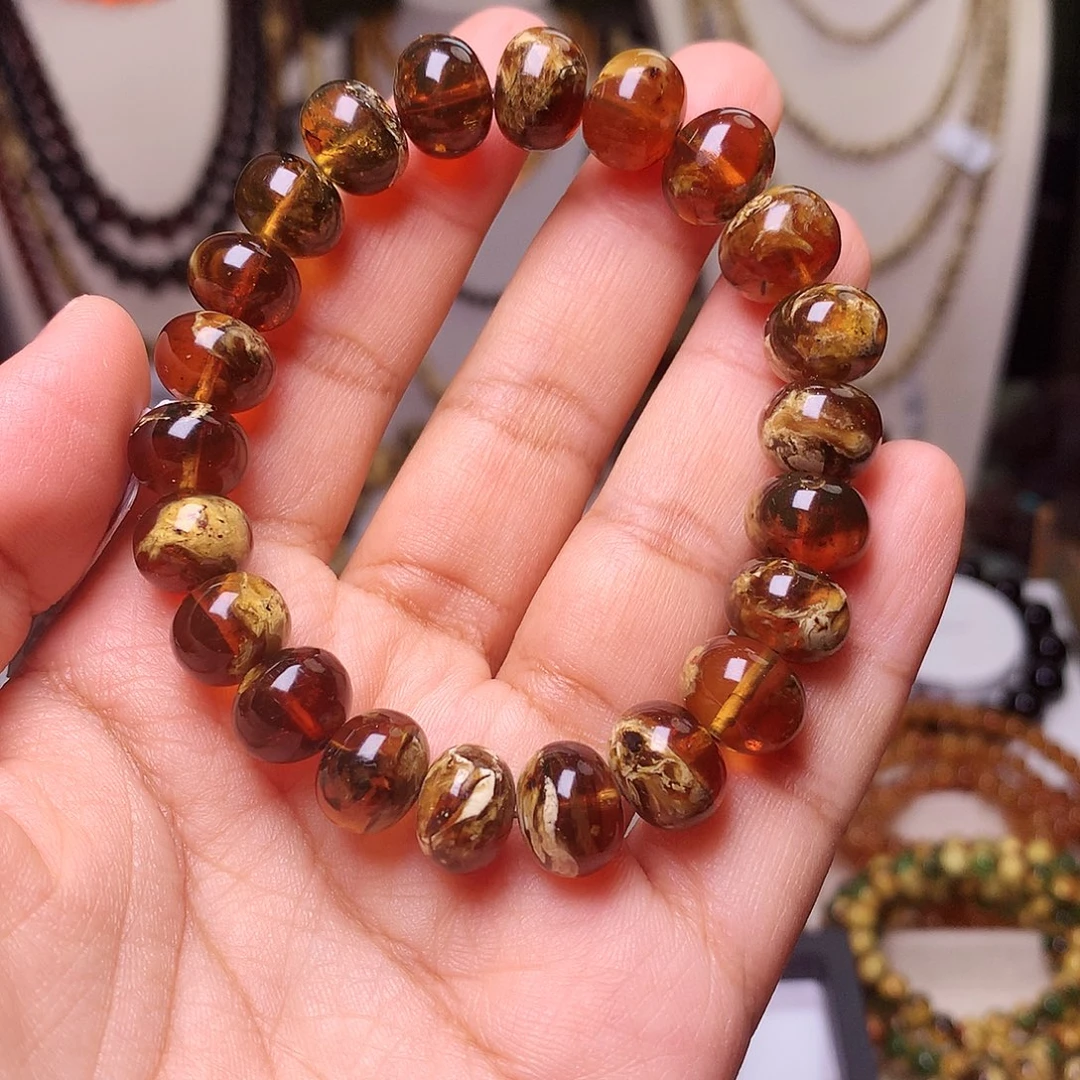 琥珀未镶嵌裸石溶洞花11-857