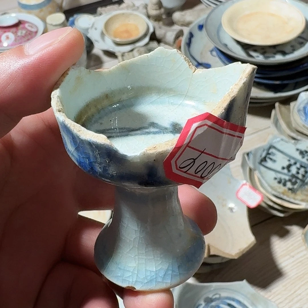 瓷片青花瓷片标本顺丰包邮