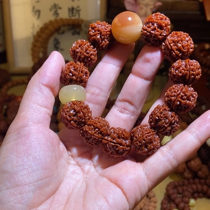 吊坠金刚菩提196玉化羊角➕平安扣