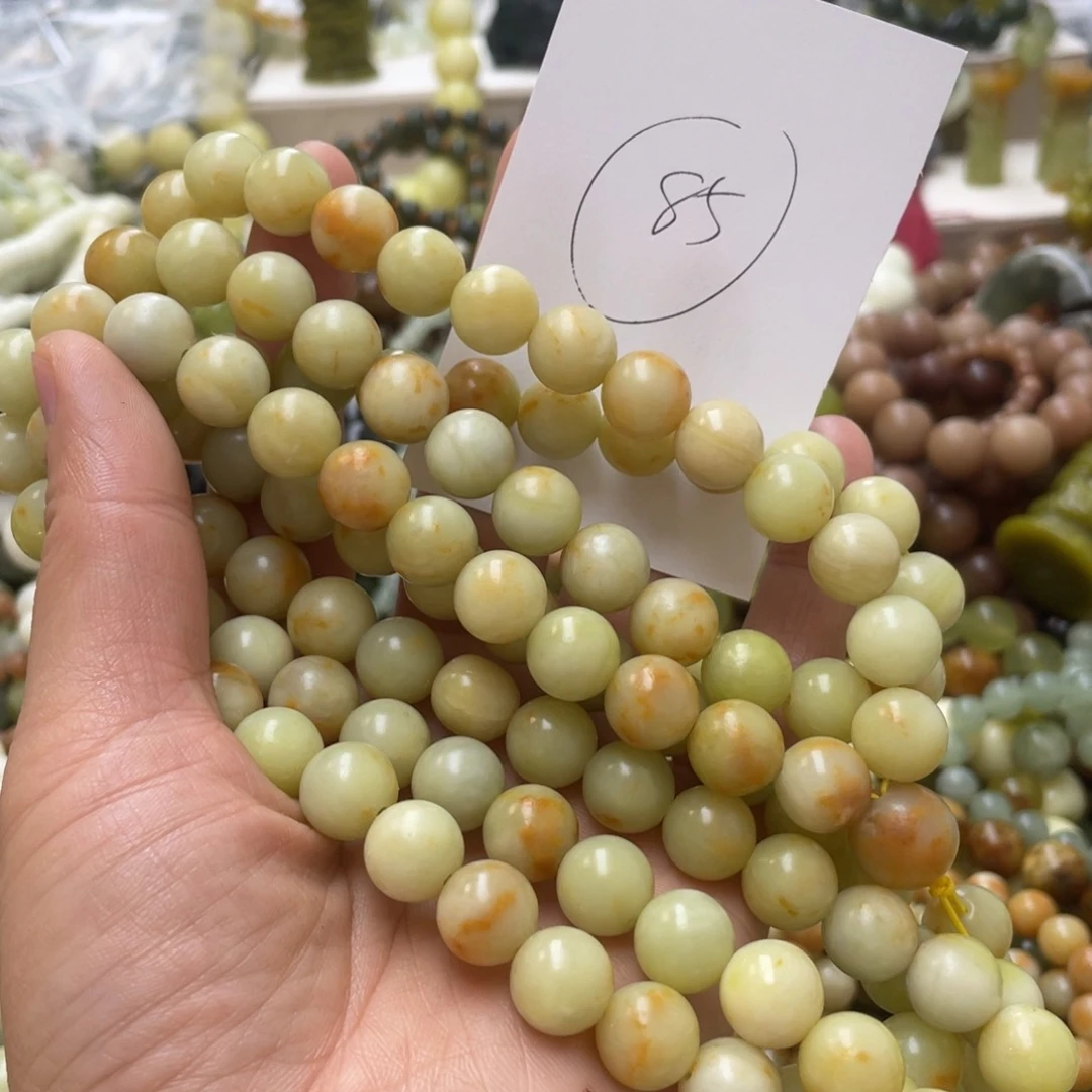 蛇纹石玉手链合金