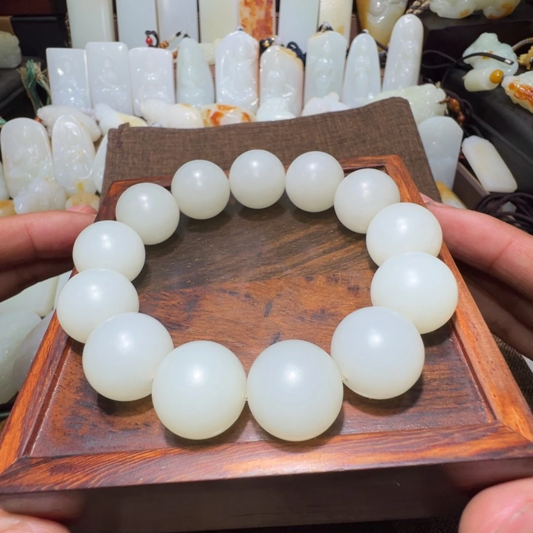 和田玉手串未镶嵌Q*斌