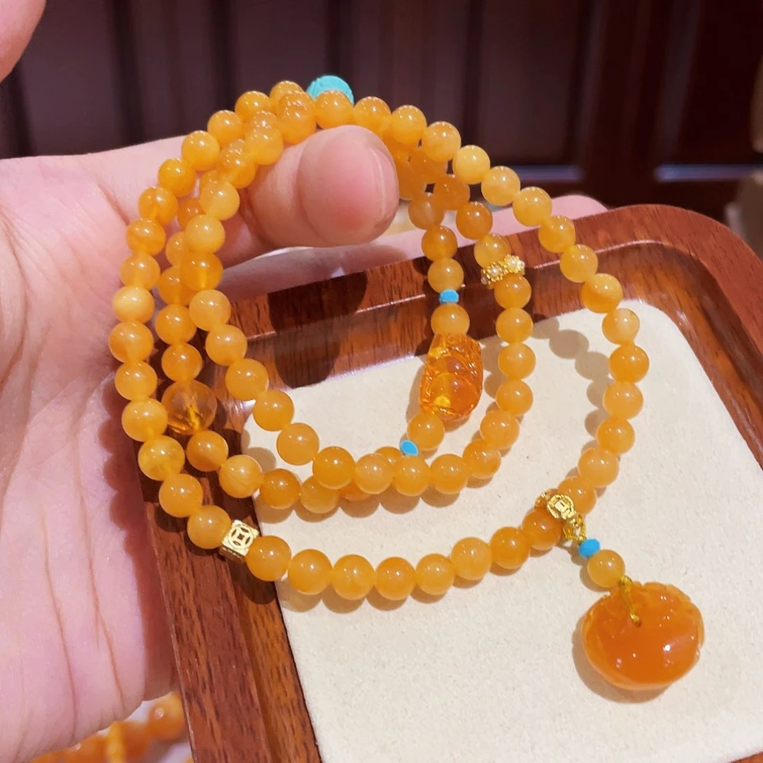 蜜蜡手链未镶嵌手串